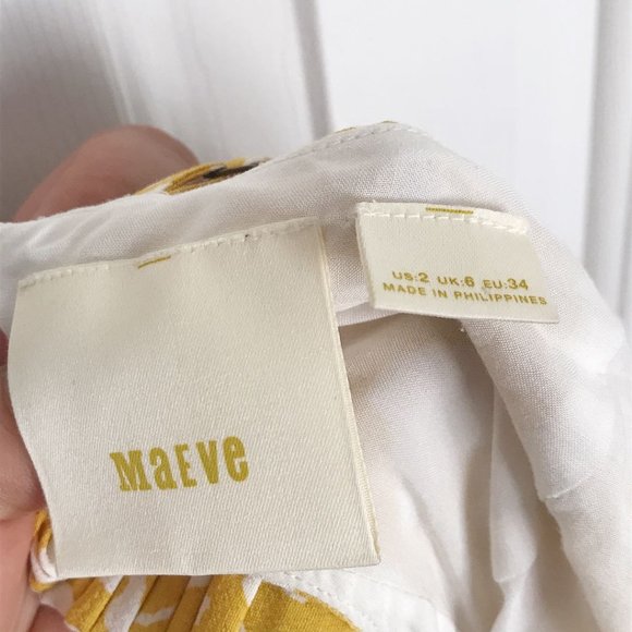 Maeve Goldenrod Brittany Ruffle Capri Jumpsuit - Picture 6 of 6